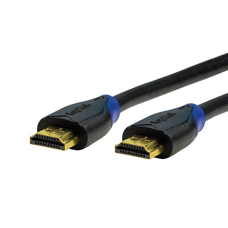 LogiLink CH0065 HDMI laidas 4K UHD 7,5 m juodas garso grįžimo kanalas auksinis