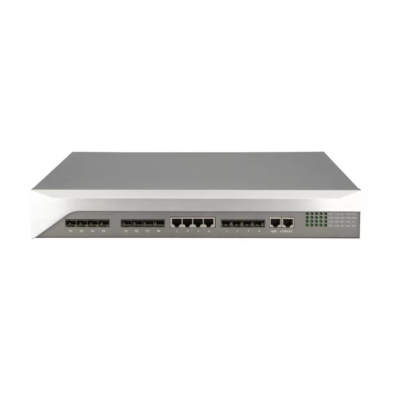 Extralink PREDATOR V2 EPON OLT 1U 19'' 8X GIGABIT PON PORTŲ 4x 10G SFP+ UPLINK PORTŲ