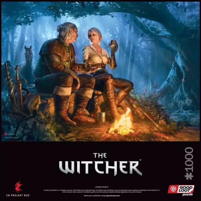 Good Loot Gaming Puzzle: The Witcher Journey of Ciri, 1000 dalių