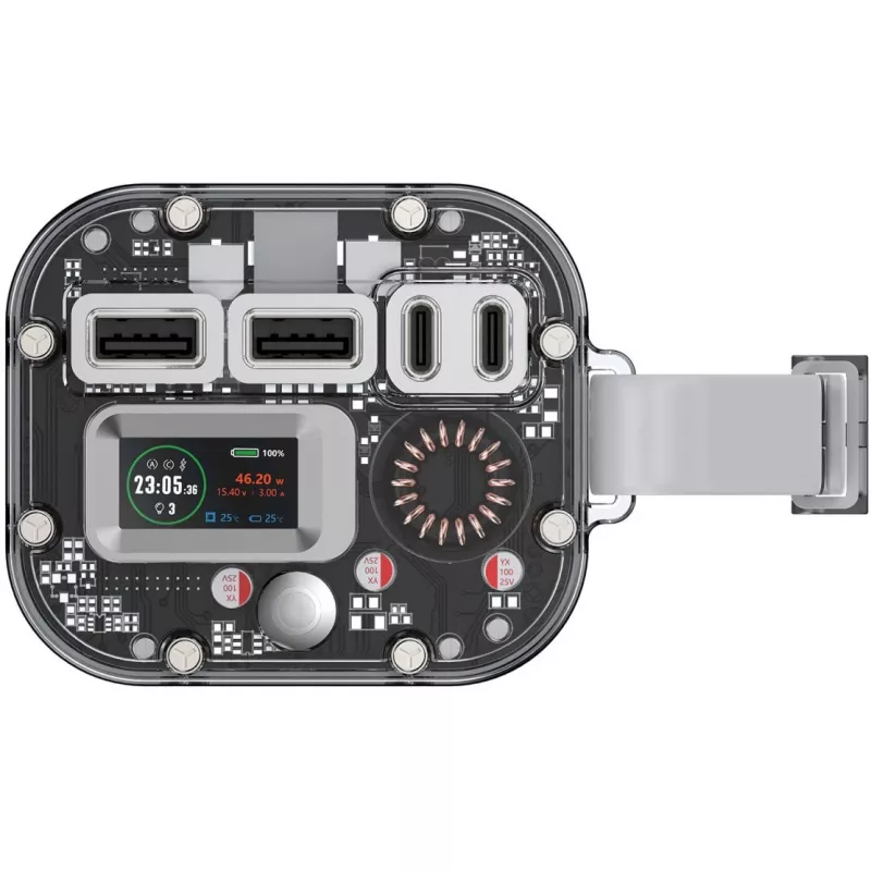 Išorinė baterija Lucid Ultra 40000mAh 100W pilka