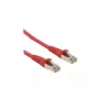 ROLINE - komutacinis kabelis - RJ-45 (M) į RJ-45 (M) - 50 cm - SFTP, PiMF - CAT 6a - raudonas (21.15.2810)