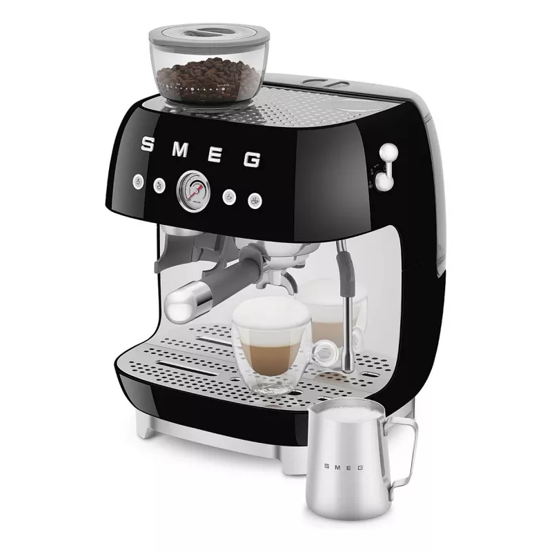 SMEG EGF03BLEU Espreso aparatas. Kava automatas 50-ųjų stilius. juoda