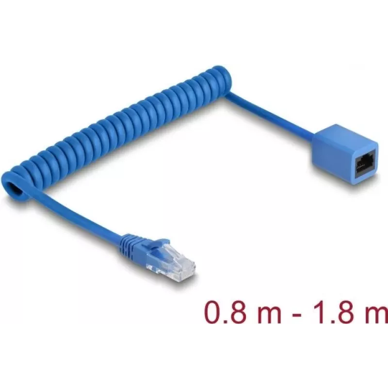 Tinklo kabelis DeLOCK 90366 RJ-45 Cat6 1.8 m Mėlynas