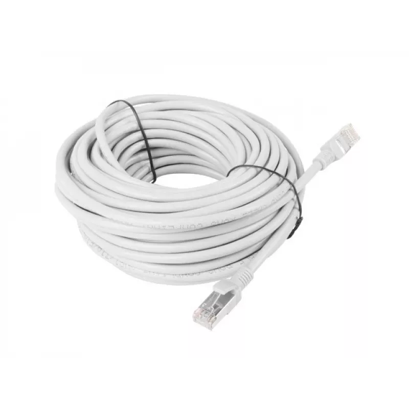 LANBERG tinklo kabelis RJ-45 Cat5e PCU5-10CC-3000-S, 30 m, U/UTP, CCA laidininkas, PVC apvalkalas, 26 AWG, baltas