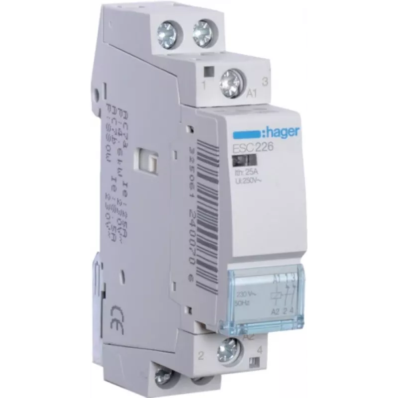 Hager ESC226 - 25 A - 1/6 mm² - -10 - 50 °C - 230 V - 50 Hz