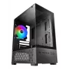“Mini Tower” PC korpusas TACENS Mars Gaming MC-SE2 — Mini-ITX / Micro-ATX, juodas, šoninis langas, apatinis PSU, palaiko 2x2.5 colio + 1x3.5 colio