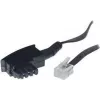 S/CONN 10m TAE-F – RJ 11 juodas permatomas ShiverPeaks