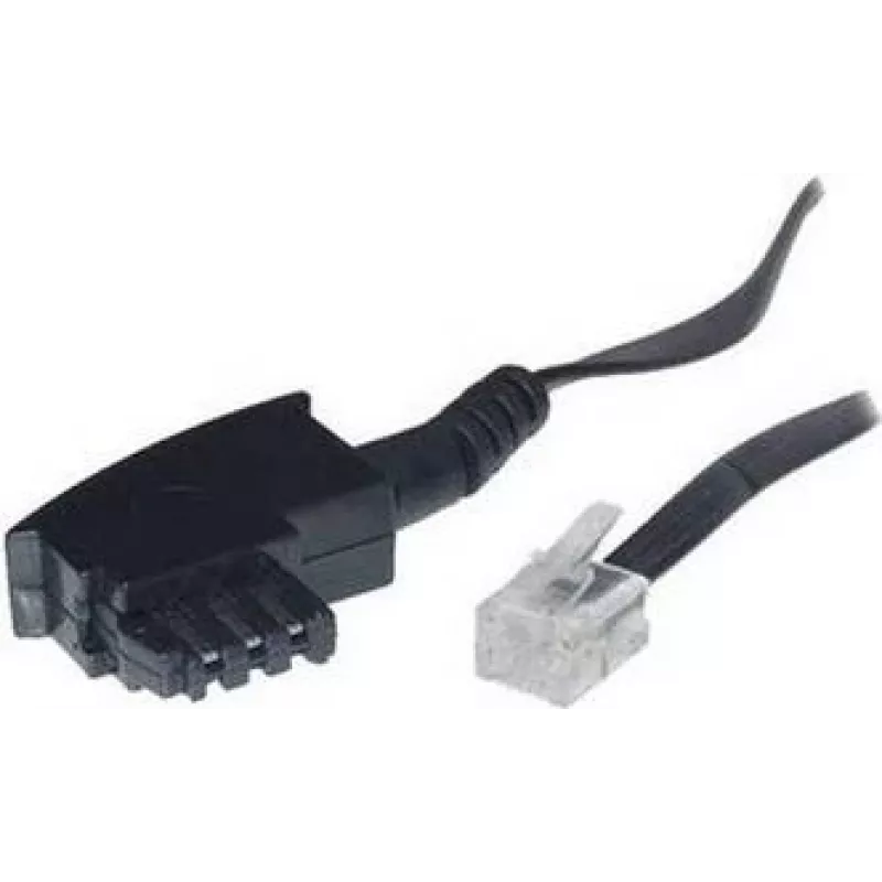 S/CONN 10m TAE-F – RJ 11 juodas permatomas ShiverPeaks