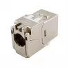 Ekranuotas Cat.6A plonas „Keystone“ lizdas, EQUIP 767223, be įrankių, RJ-45, plokščias, sidabrinis, 8 vnt.