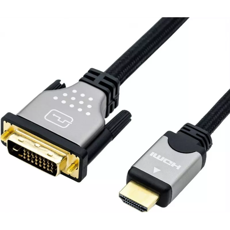 ROLINE 11.04.5876 Vaizdo kabelis-adapteris 1,5 m HDMI Type A (Standard) DVI-D Juoda - Sidabrinė (11.04.5876)