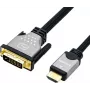 ROLINE 11.04.5876 Vaizdo kabelis-adapteris 1,5 m HDMI Type A (Standard) DVI-D Juoda - Sidabrinė (11.04.5876)