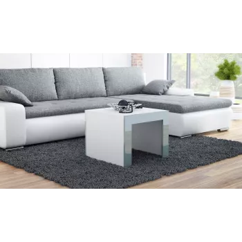 Cama TESS60 BI/SZ kavos / šoninis / kampinis staliukas Kavos staliukas Square shape 2 koja (-os)
