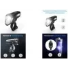 Dviračio priekinis žibintas FISCHER 007790 100 liuksų LED, maitinamas baterijomis, juodas