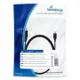 Įkrovimo ir duomenų kabelis MediaRange MRCS184 USB 2.0 į micro USB 2.0 B kištuką 1,8 m juodas