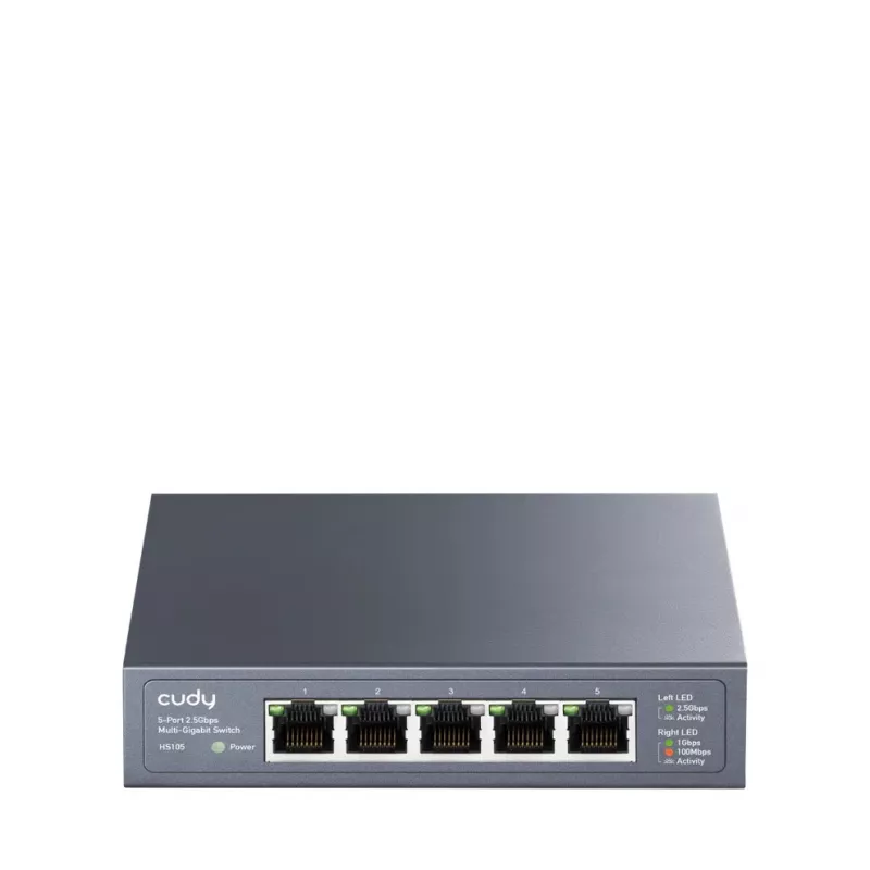 Tinklo nevaldomas komutatorius Cudy HS105 — 5 prievadai, 100/1000/2500 Mbps