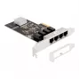 DeLOCK PCI Express x4 kortelė 4 x RJ45 Gigabit LAN RTL8111 - PCIe - RJ-45 - PCIe 2.0 - Sidabrinė - PC - Windows 10 - Windows 11 - Windows 8.1 (88618)