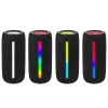 Nešiojama stereofoninė kolonėlė TRACER Stripe Juoda — 10 W RMS, Bluetooth/laidinis, USB-A ir USB-C, MicroSD, įmontuota baterija (iki 5 val.)