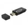 Kortelių skaitytuvas DeLOCK Mini USB 2.0 su SD ir Micro SD lizdu