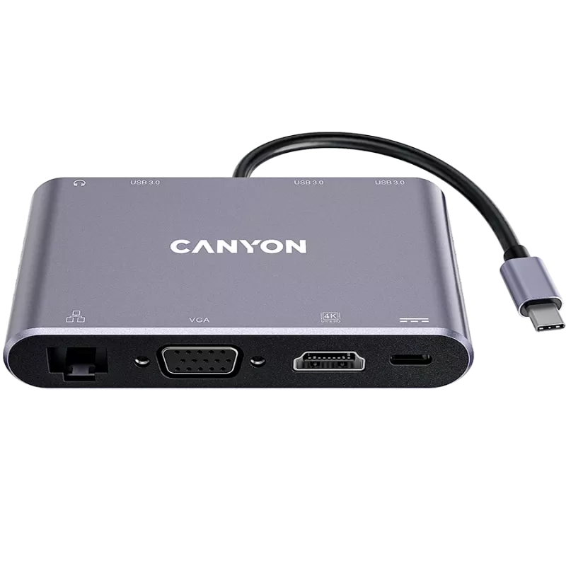 Canyon DS-14 - prijungimo stotelė - USB-C - VGA, HDMI