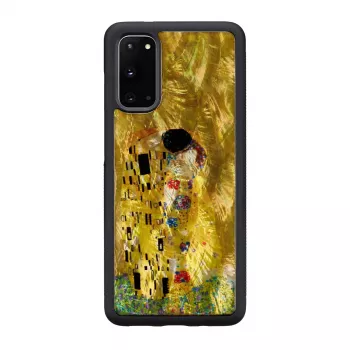 Apsauginis telefono dėklas iKins Samsung Galaxy S20, juodas, plonas TPU gaubtas