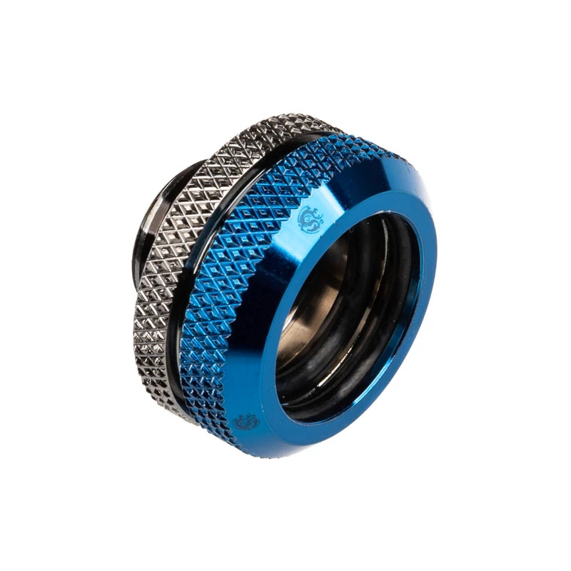Bitspower Multi-Link adapteris G1/4 colio išorinis sriegis tiesi 16 mm OD kieto vamzdelio jungtis, blizgi juoda