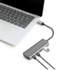 LogiLink USB 3.2 Gen2 koncentratorius 7+1 prievadų 2x USB-A 5x USB-C PD 100W aliuminis