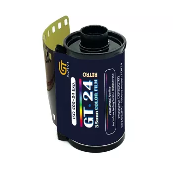 35 mm fotojuosta GT Photo GT24FILMRT Retro – 35 mm formatas, spalvotas negatyvas