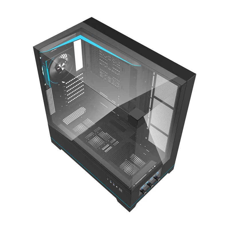 Darkflash DY450 PRO kompiuterio korpusas (juodas) + 1 ventiliatorius