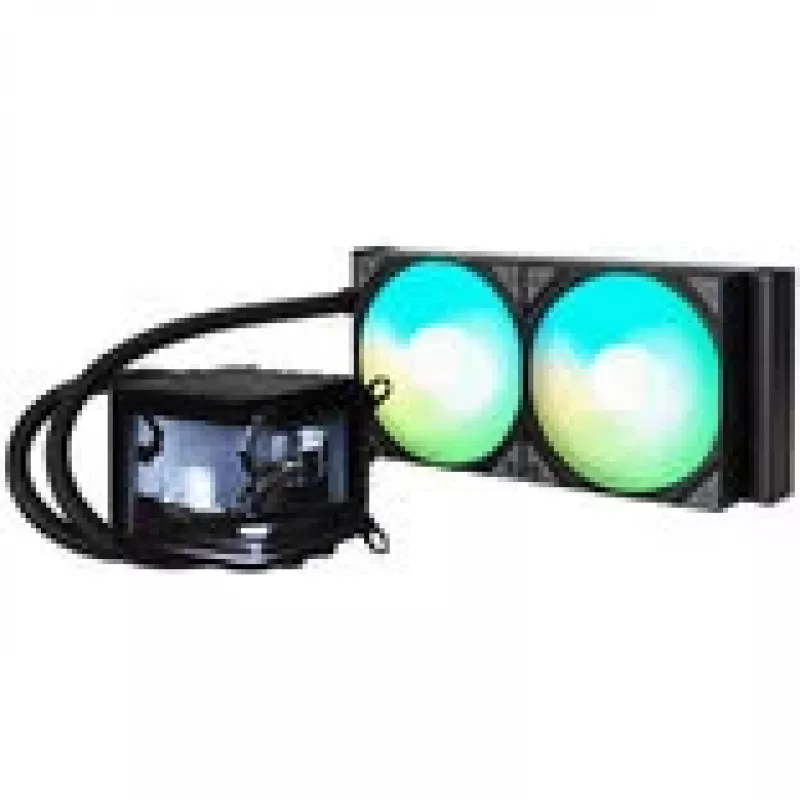 Jonsbo D32 STD PC korpusas + TRYX PANORAMA pilnas skysčio aušinimas, ARGB - 240 mm, juodas