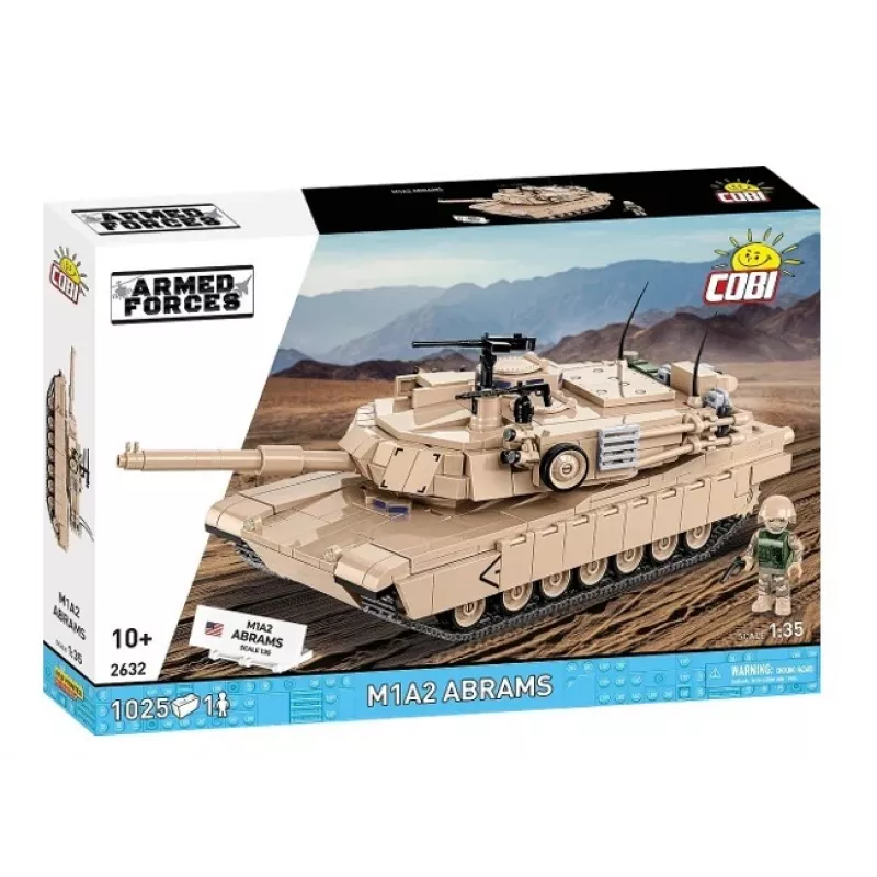 Konstruktorius iš kaladėlių Cobi M1A2 Abrams 1025 dalys modelis CO BI-2632