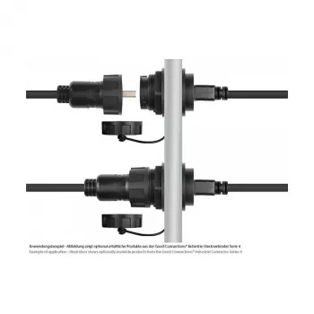 Good Connections Industrie-Plug S4 -USB 2.0 A-A 1 m laidas