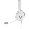 Ausinės QPAD GAMIAC HS71 laidinės su galvos lankeliu USB Type-C, circumauralinės, 20–20000 Hz, 2,2 m laidas, baltos