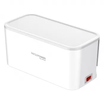 Maitinimo ilgintuvas RealPower PowerBox 522 1,5 m 5 kintamosios srovės lizdai Patalpose Baltas