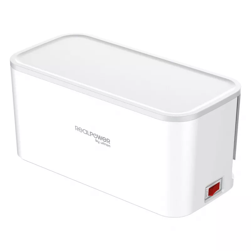 Maitinimo ilgintuvas RealPower PowerBox 522 1,5 m 5 kintamosios srovės lizdai Patalpose Baltas