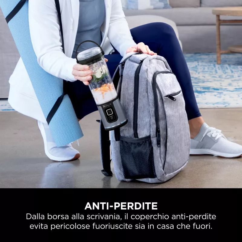 Sport blenderis Ninja Blast BC151EUNV — 0,53 l dubuo, 14,4 W, maitinamas iš baterijos, mėlynas