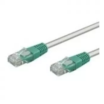 Wentronic Goobay CAT 5e kryžminis komutacinis kabelis, U/UTP, pilkas, žalias, pilkai žalias, 0,25 m - CCA vario mišinys (68609)