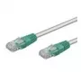 Wentronic Goobay CAT 5e kryžminis komutacinis kabelis, U/UTP, pilkas, žalias, pilkai žalias, 0,25 m - CCA vario mišinys (68609)