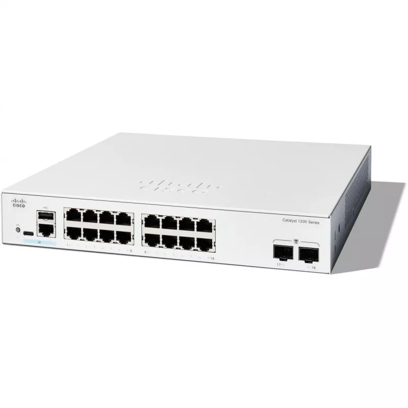 Valdomas komutatorius Cisco Catalyst 1200-16T-2G 16 prievadų GE 2x1GE SFP