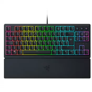 Razer Ornata V3 Tenkeyless klaviatūra, žaidimų, USB, QWERTZ, vokiška, juoda
