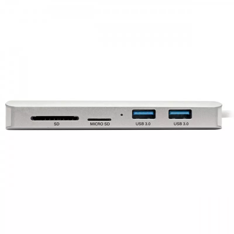 USB-C dokas - 4K HDMI, USB 3.2 Gen 1, USB-A/C šakotuvas, GbE, atminties kortelė, 60W PD įkrovimas