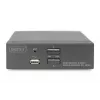 KVM jungiklis Digitus 2 prievadų vienas ekranas 4K HDMI