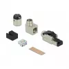 Laido jungtis DeLOCK 86489 1x RJ-45 Pilka