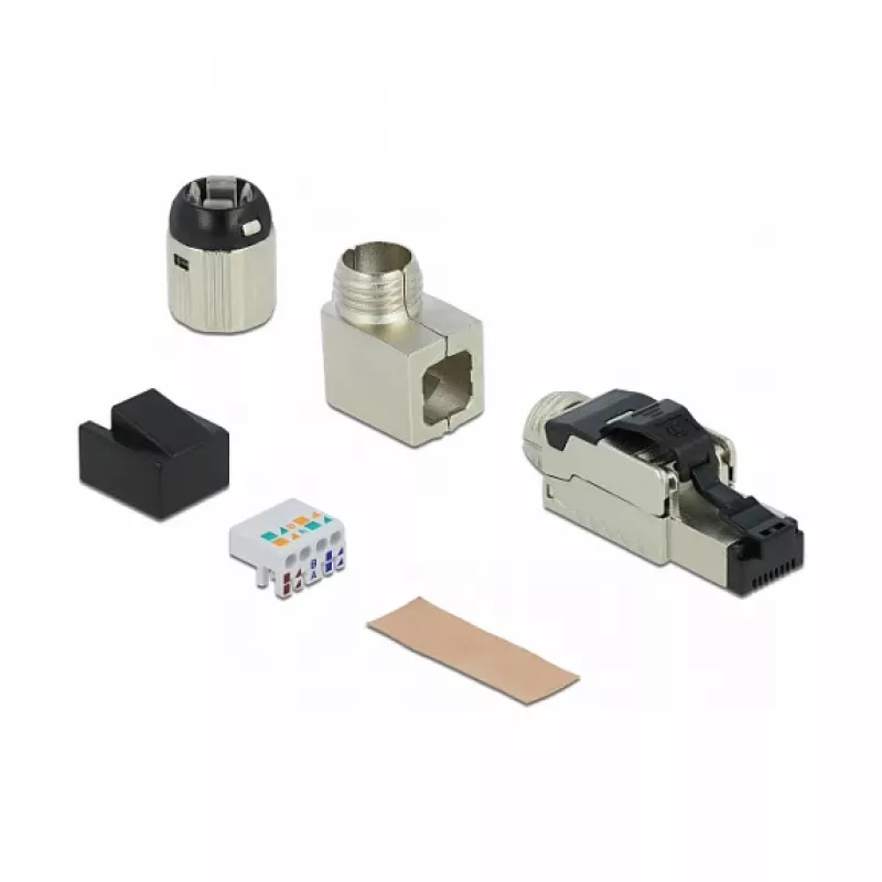 Laido jungtis DeLOCK 86489 1x RJ-45 Pilka