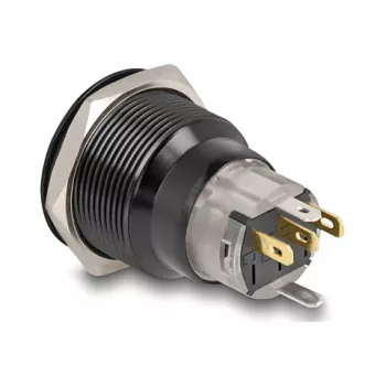 Skydo mygtuko jungiklis DELOCK 22015 22 mm, 12 V, 5 litavimo gnybtai