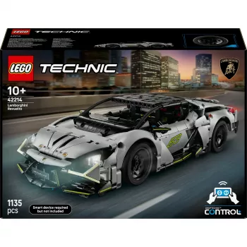 LEGO Technic Supercar Lamborghini Revuelto 42214 — 1:10 mastelio detalus modelio rinkinys, 1 135 detalės