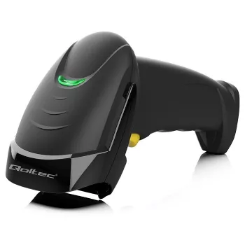 Rankinis laidinis 1D/2D brūkšninių kodų skaitytuvas QOLTEC 50853 — USB, ABS korpusas, 1,65 m laidas, 97×65×167 mm, 105 g