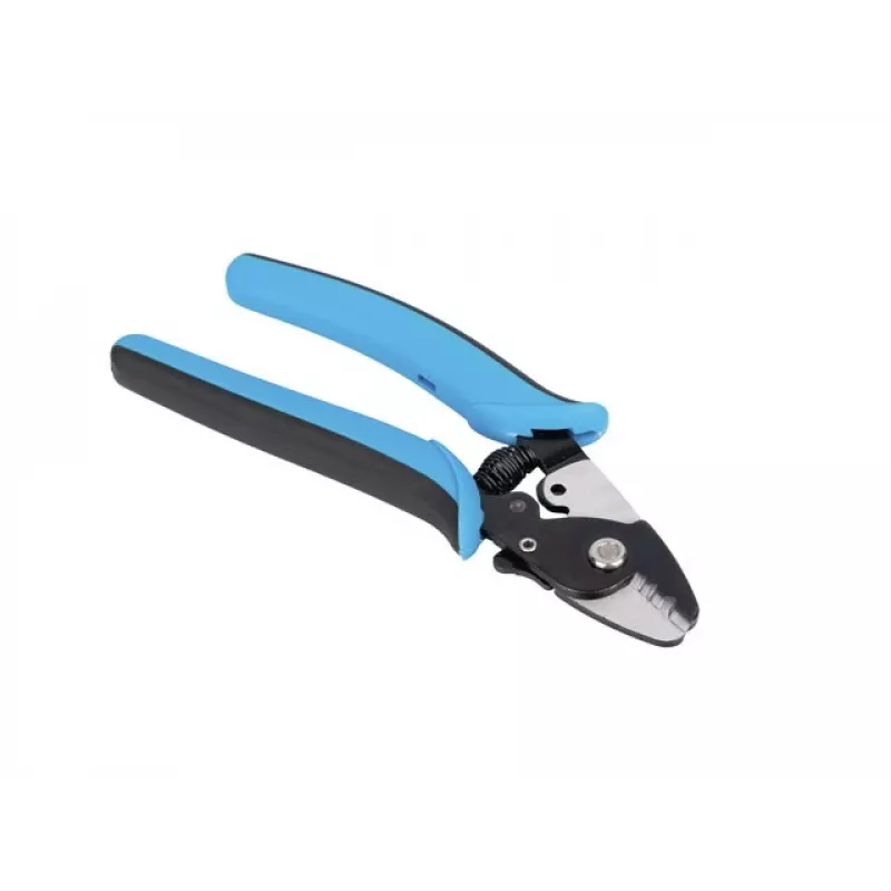 Kabelių nuėmimo įrankis LANBERG NT-0105 — rankinis vielų nuėmimo įrankis, svoris 115 g, spalvos juoda/mėlyna