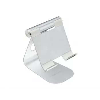 TERRATEC iTab M - Stovas mobiliajam telefonui / planšetei - Aliuminis - Sidabrinis - Ekrano dydis: 8,8-25 cm (3,5-10) - Stalviršio stovas (219728)