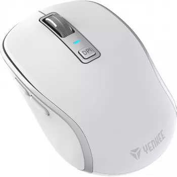 DUAL WiFi+Bluetooth belaidė pelė, įkraunama baterija, 5 mygtukai