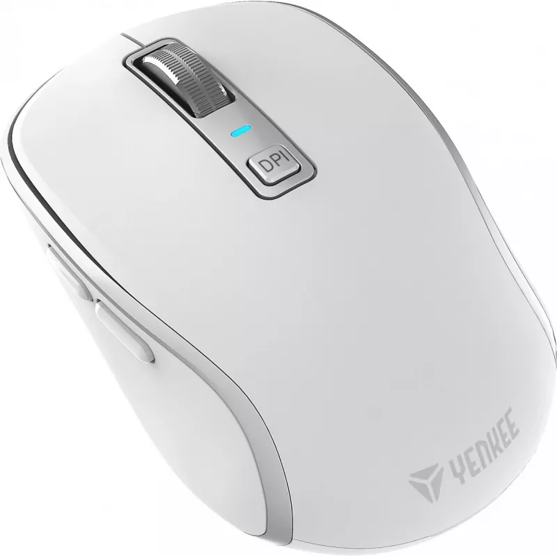 DUAL WiFi+Bluetooth belaidė pelė, įkraunama baterija, 5 mygtukai